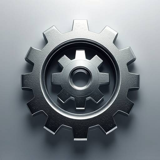 Icono de engranajes trabajando juntos