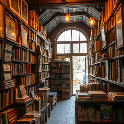 Librer&radic;&ne;a antigua con estanter&radic;&ne;as repletas de libros